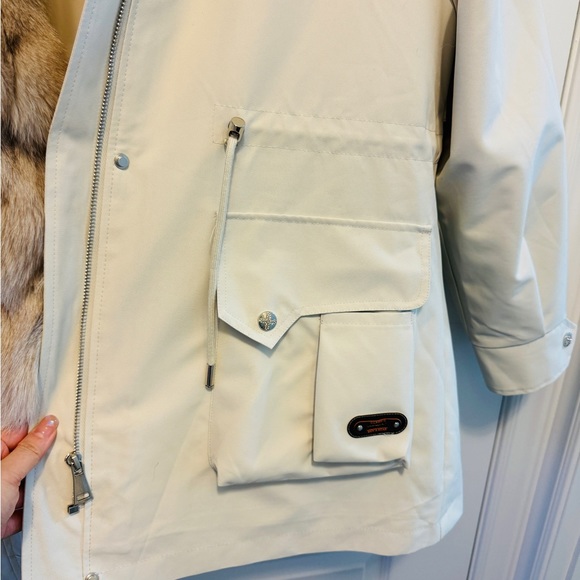 [Sold] Real Fox and Rabbit Fur Lined Jacket Parka - Picture 6 of 10